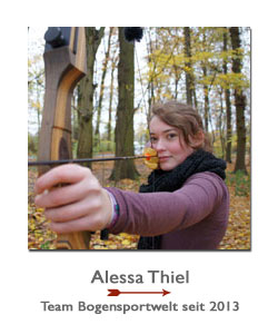 Bogenschützin Alessa Thiel im Sponsoring-Team der BogenSportWelt.de