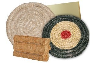 25cm Bogenschießen Zielscheibe Aus Schaum - Selbstheilend Für Bogen & Jagd Übung Schwarz/Rot