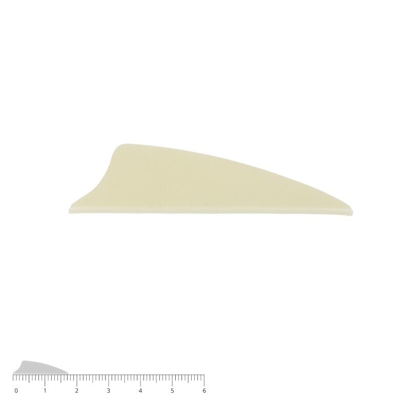 BOHNING X-Vane - 1.75 inches - Shield - White Semigloss