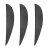 BSW Speed Feather Naturfeder - 4 Zoll - Parabol | Farbe: grau