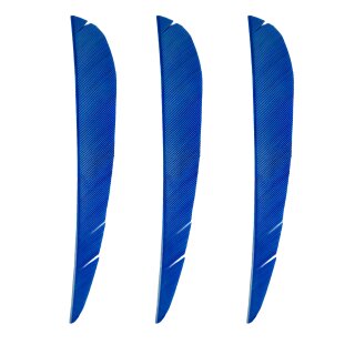 BSW Speed Feather Naturfeder - 5 Zoll - Parabol | Farbe: blau