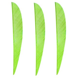 BSW Speed Feather Natural feather - 5 inch - Parabol | Colour: Chartreuse
