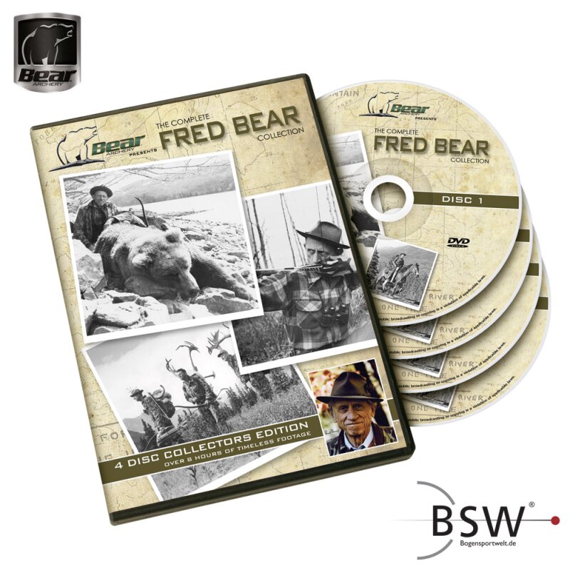 DVD - BEAR ARCHERY - Die komplette BEAR ARCHERY Collection - 4 DVD`s