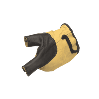 elTORO Bogenhandschuh schwarz-gelb für die linke Hand - Größe XXL