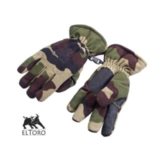 2nd CHANCE | elTORO Fleece Gloves Camo - 1 Pair - Size M - NEW