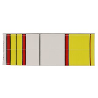 Arrow Wraps | Design 302 - Crown Dip - Length: 8 inches | Colors: Yellow with White, Black, Red - 2 Pieces