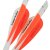 NAP Quikfletch Quikspin for Bolts - 3 inches Vanes - Orange-Orange-White - 6 Pieces