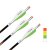 NAP Quikfletch Twister for Crossbows - 3 inches Vanes - Green-Green-White