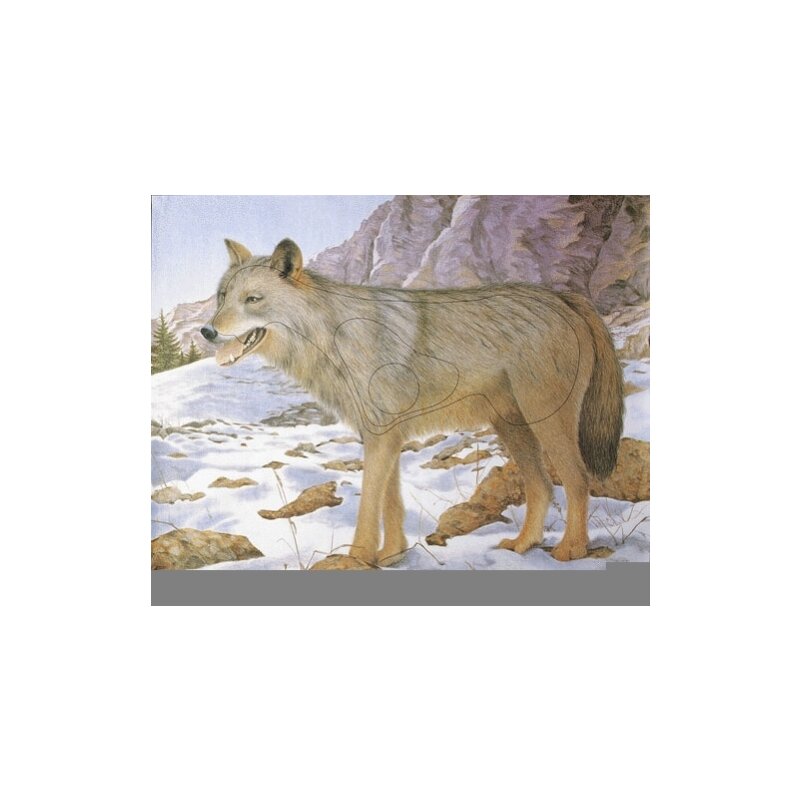 Wolf 80x100 cm - Nylonverstärkt - Tierauflage