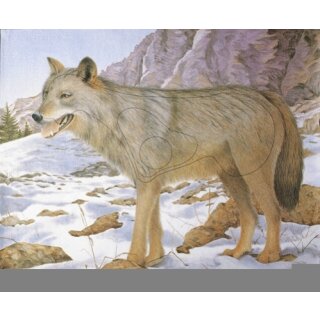 Wolf 80x100 cm - Nylon Reinforced - Animal Target Face