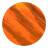 GATEWAY Natural feather Barred - striped - right-wound | Barred Orange | full length
