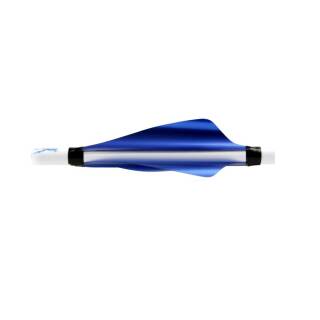 XS WINGS Vanes Medium - 50er Pack | Rechtshand | 50mm | Metallic Blue | Standard