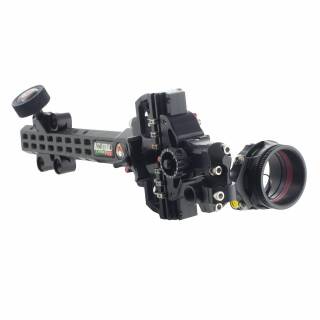 AXCEL AccuTouch Pro Slider-Visier - X-31 Scope Single Pin .019 Black Green Fiber