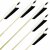 Complete Arrow | BSW Raptor - Version 3 - White/White/Black - Type of Wood: Spruce - Ø 5/16 inches