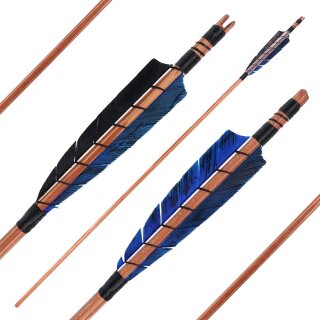 Complete Arrow | BSW Chestnut Deluxe - Tre Blue | Type of Wood: Spruce - Ø 5/16 inches