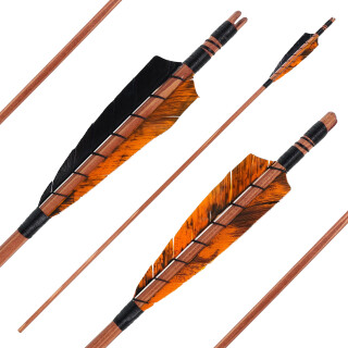 Complete Arrow | BSW Chestnut Deluxe - Tre Orange | Type of Wood: Spruce Premium - Ø 11/32 inches