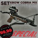 [SPECIAL] SET X-BOW COBRA MX in Red Dot Package - 80 lbs / 165 fps | Colour: Wood design