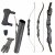 [SPECIAL] SET BSW Black LARP - 62-70 inches - 14-40 lbs - Recurve Bow