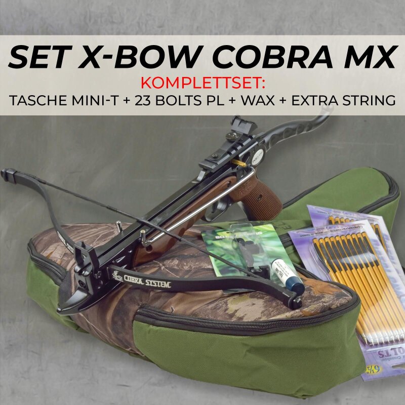 [SPECIAL] SET X-BOW COBRA MX  Bag Package - 80 lbs / 165 fps
