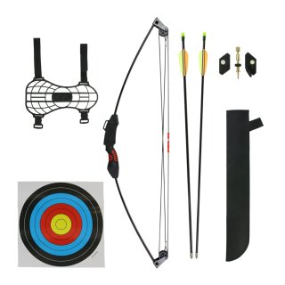 STRONGBOW Chameleon CP - Compound Bow - Kid´s Bow Set | Limbs: Black | Riser: Red