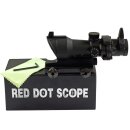 OPTACS 1x32 - ACOG Style - incl. Red/green illumination - Illuminated dot sight