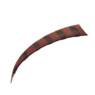 BEARPAW Barred - Natural feather - 5 inch Parabol | Colour: Brown / Black