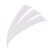 BEARPAW Solid - Natural feather - 3 inch Shield | Colour: White