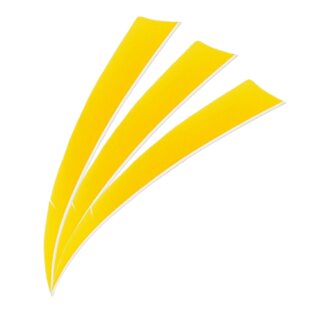 BEARPAW Solid - Naturfeder - 3 Zoll Shield | Farbe: gelb