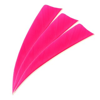 BEARPAW Solid - Natural feather - 3 inch Shield | Colour: fluor Pink