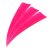 BEARPAW Solid - Naturfeder - 3 Zoll Shield | Farbe: fluor pink