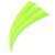 BEARPAW Solid - Naturfeder - 5 Zoll Shield | Farbe: fluor grün