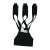 JACKALOPE Cross X - Schiesshandschuh | Größe: S | Farbe: Obsidian