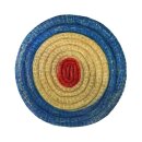 Runde Strohscheibe Deluxe - Zielscheibe &Oslash; 60cm | Farbe: blau-rot