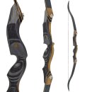 JACKALOPE - Obsidian - 64 inches - Refined Recurve Bow Take Down - 25-50 lbs