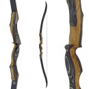 JACKALOPE - Obsidian - 64 inches - Refined Recurve Bow Take Down - 25-50 lbs