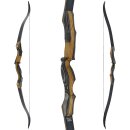 JACKALOPE - Obsidian - 64 inches - Refined Recurve Bow Take Down - 25-50 lbs