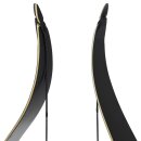 JACKALOPE - Obsidian - 64 inches - Refined Recurve Bow Take Down - 25-50 lbs