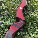 JACKALOPE - Red Beryl - 62 inches - Refined Recurve Bow Take Down - 20-50 lbs