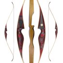 JACKALOPE - Red Beryl - 64 inches - One Piece Recurve Bow - 25-50 lbs