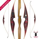 JACKALOPE - Red Beryl - 64 Zoll - One Piece Recurvebogen - 25-50 lbs