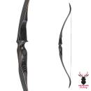 JACKALOPE - Obsidian - 62 inches - One Piece Recurve Bow - 20-50 lbs