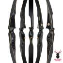 JACKALOPE - Obsidian - 62 inches - One Piece Recurve Bow - 20-50 lbs