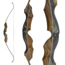 JACKALOPE - Obsidian - 62 inches - Classic Recurve Bow Take Down - 20-50 lbs