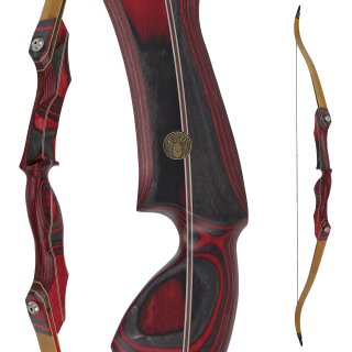 JACKALOPE - Red Beryl - 64 inches - Classic Recurve Bow...