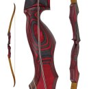 JACKALOPE - Red Beryl - 64 inches - Classic Recurve Bow Take Down - 25-50 lbs