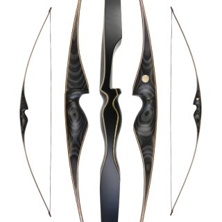 JACKALOPE - Obsidian - 68 inches - Longbow - 25-50 lbs