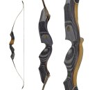 JACKALOPE - Obsidian - 64 inches - Refined Recurve Bow Take Down - 30 lbs | Right Hand