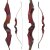 JACKALOPE - Red Beryl - 62 inches - Refined Recurve Bow Take Down - 35 lbs | Left Hand