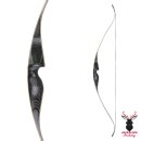 JACKALOPE - Obsidian - 62 inches - One Piece Recurve Bow - 30 lbs | Right Hand