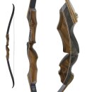 JACKALOPE - Obsidian - 62 inches - Classic Recurve Bow Take Down - 30 lbs | Right Hand